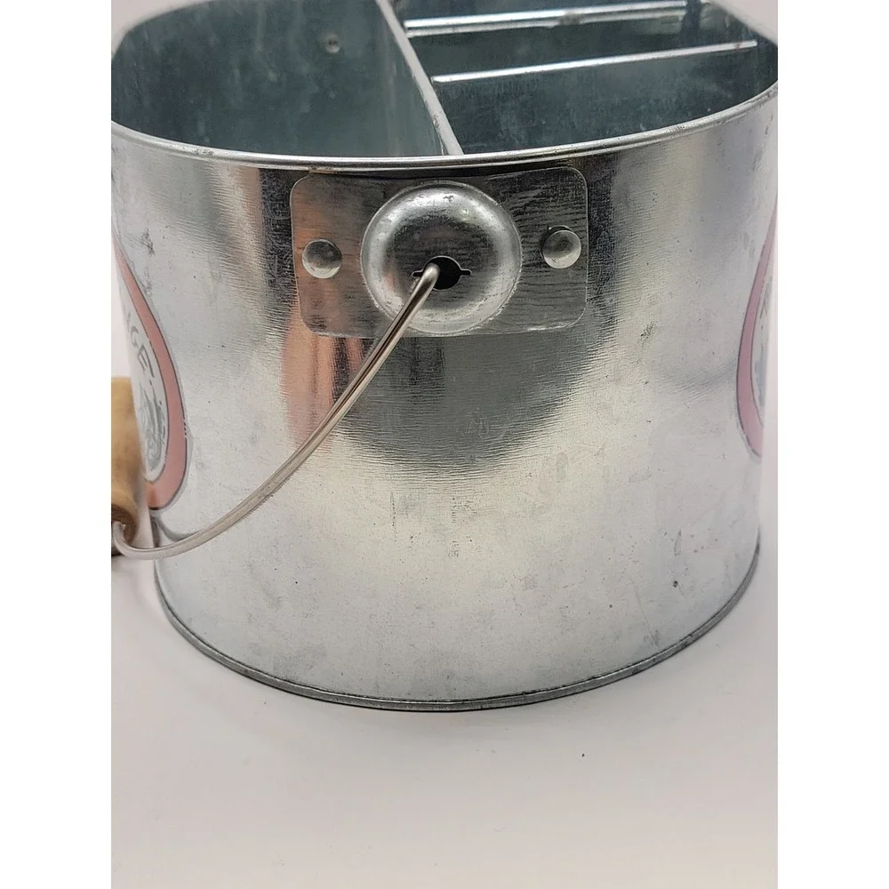 Tennessee Volunteers Galvanized Metal Utensil Caddy Holder Go Big Orange UT Vols